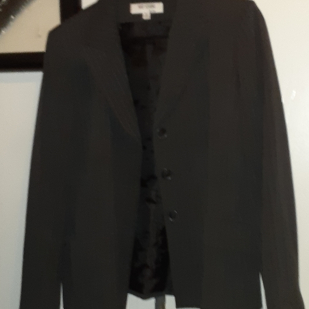 Black pin stripe suit studio size 12